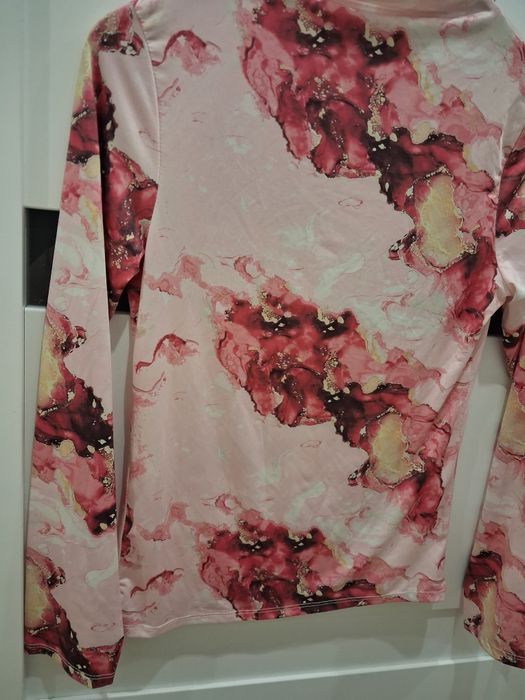 Italy moda rozowy polgolf damski M