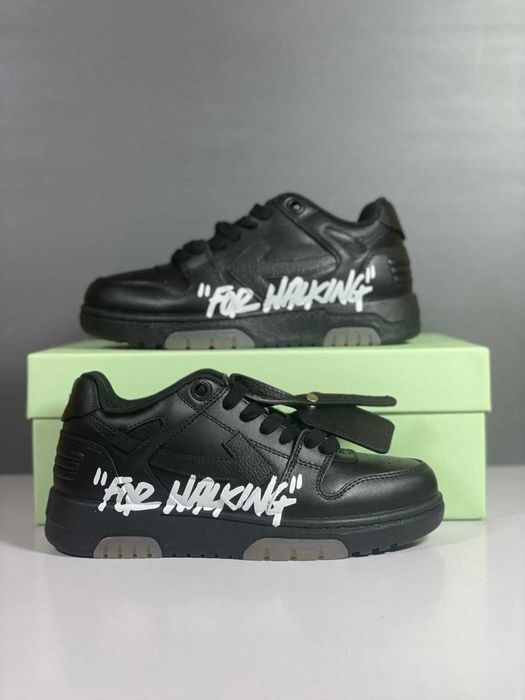 Кросівки Off-White / Out Of Office / оф вайт white/black / For Walking
