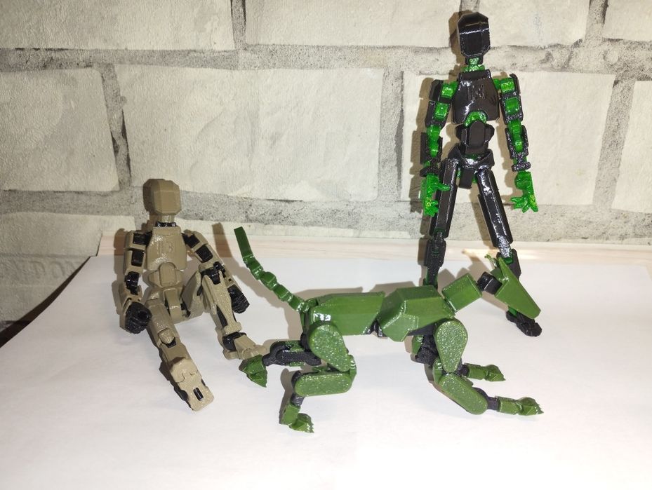 Конструктор, робот шарнірний Dummy 13 робо-пес іграшка, брелок