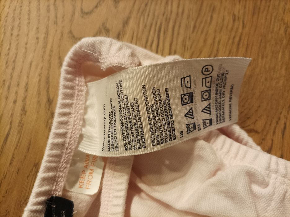 Majtki Tommy Hilfiger 3-6 m, kolor różowy