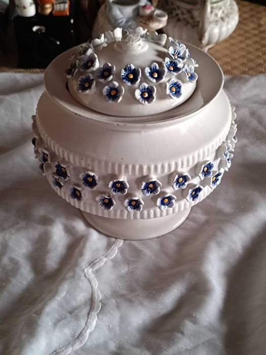 Decoração Cerâmica Antiga - Jarra, Pote e Terrina