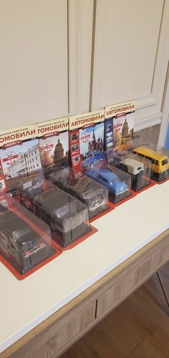 Легендарные советские автомобили в масштабе 1:24 Газ ,Зил, Уаз и Раф