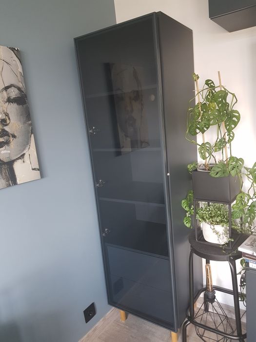 Regał/Witryna/gablota -seria mokko antracyt