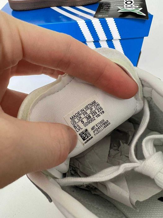 Мужские кроссовки Adidas Samba OG 'White\Gum' Premium. 40-45