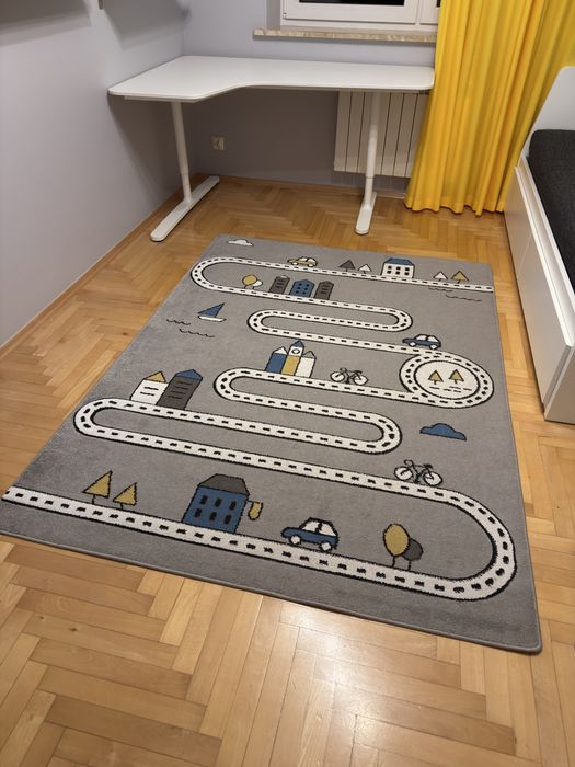 Dywan dziecięcy Petit 3D 160X220 Street Ulice Szare 3D