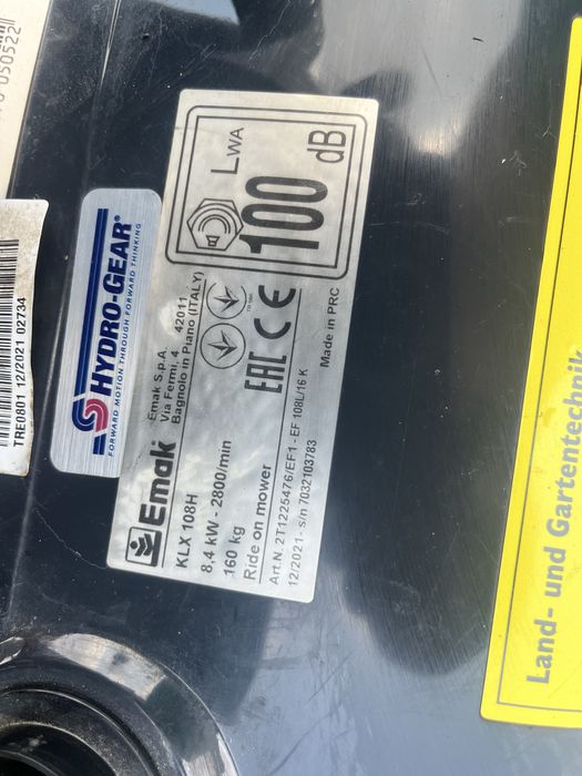 Traktorek Kosiarka Mulczer Efco 16 hp hydro