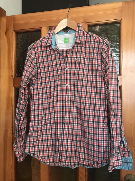 Koszula męska w kratę Hugo Boss r. XL