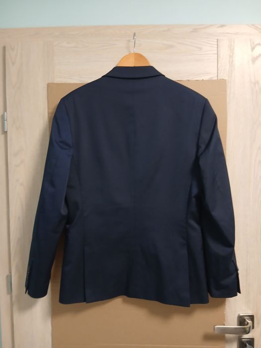Granatowa marynarka męska slim fit