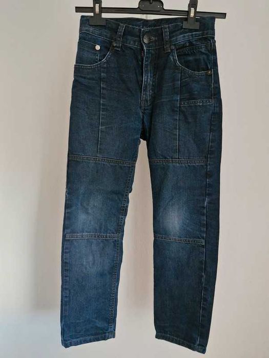 Spodnie chłopięce, ciemny jeans, rozmiar 134, Kappahl, Lab Industries