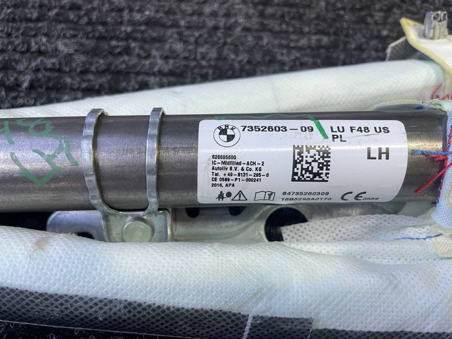 Подушка бокова шторка Air-Bag права/ліва BMW X1 F48 USA розборка