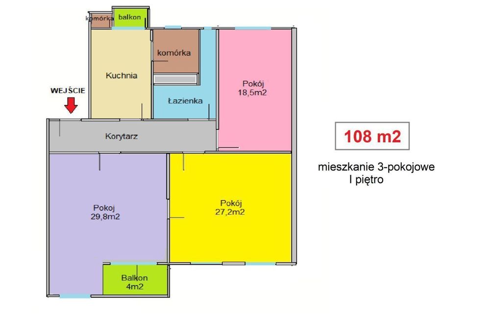 OKAZJA - INWESTYCJA - 108m2 - 3 pokoje