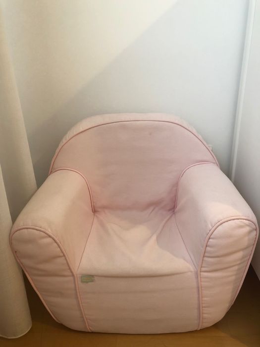 Sofá de criança rosa