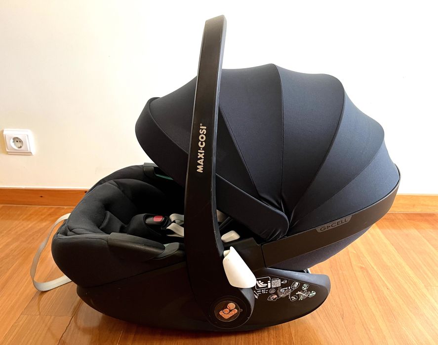 Trio Maxi Cozi 3 Essential Graphite Conversível (Carrinho + Cadeira Pebble 360 Pro+ (com adaptadores)+Base FamilyFix 360).Pode ser vendido em separado