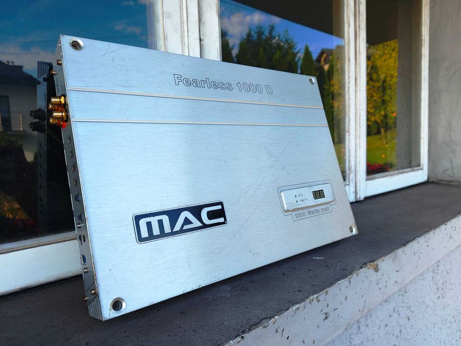 Wzmacniacz samochodowy 1 kanałowy monoblok Mac Audio Fearless 1000 D, Wysyłka darmowa!
