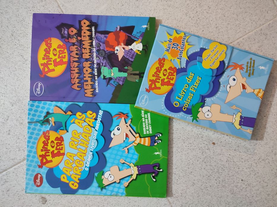 Livros Phineas e Ferb