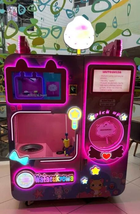 Maszyna vendingowa - automat do waty cukrowej ostatnie szt. WYPRZEDAŻ