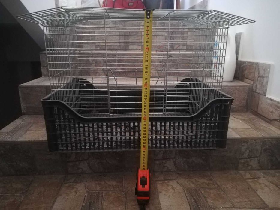 клітка металева ширина 52см глубина 40 см висота 40см