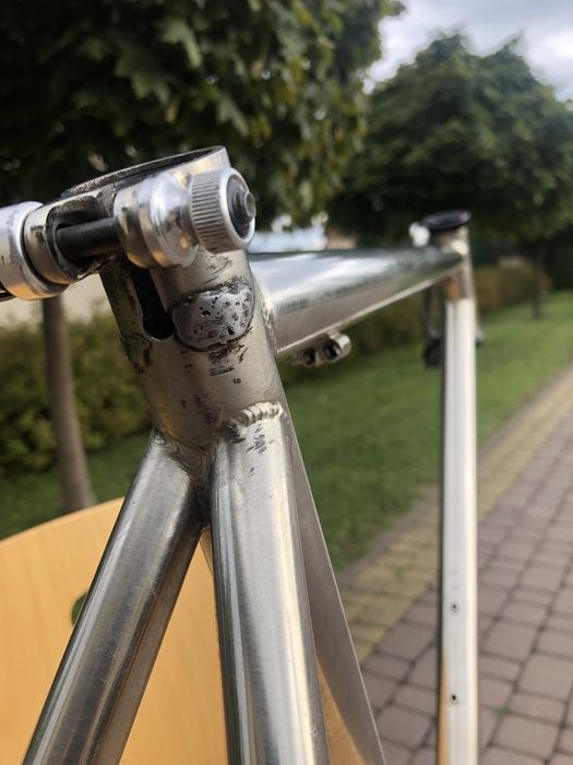 Rama rower retro xl 20,5” stal tytan v-brake 26” sztyca bbb bsp-20