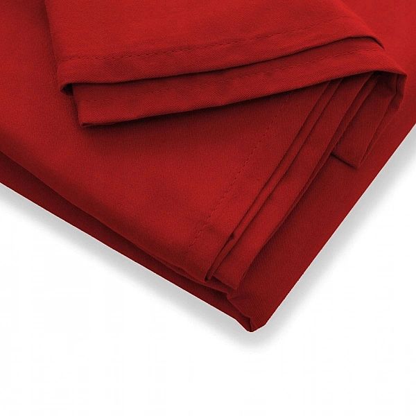 PRZEŚCIERADŁO BAWEŁNIANE 160x200 tradycyjne bez gumki Aloiso CZERWONE