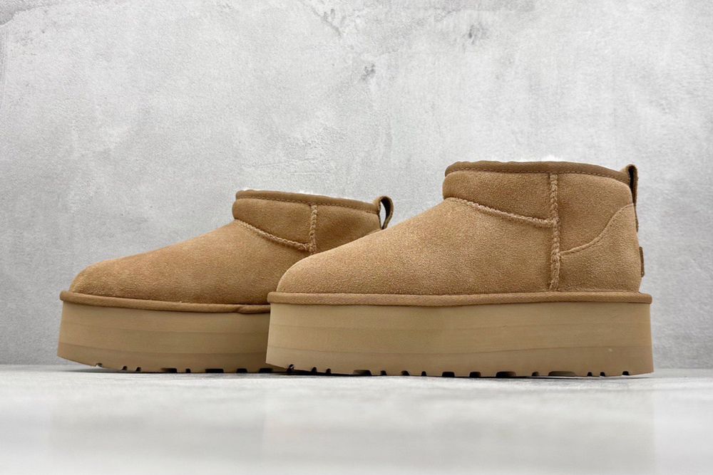 Женские угги ugg на платформе  коричневые беж наличие