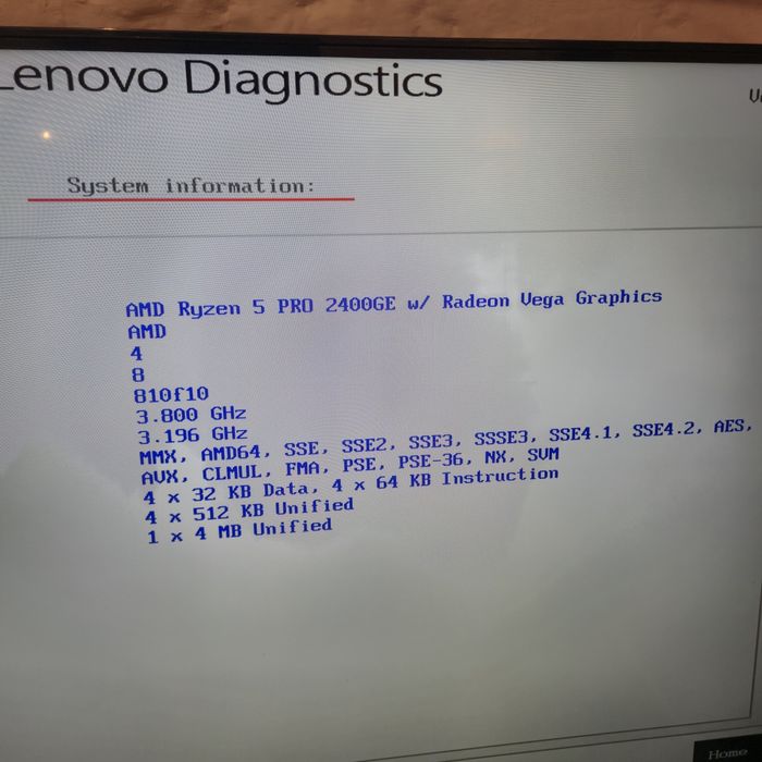 Lenovo m715q ryzen 5 16gb ram 256gb nvme 500gh hdd