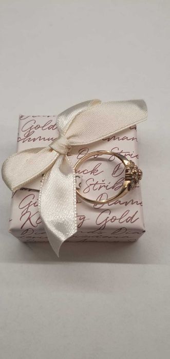 Pierścionek złoty 14 k /585/ 2,56 g R 18 - Madej Gorlice Mickiewicza -