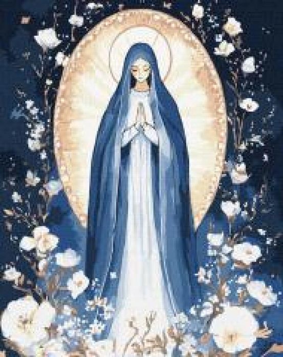 Malowanie po numerach - Niepokalana 40x50cm Ideyka ,511x404 mm