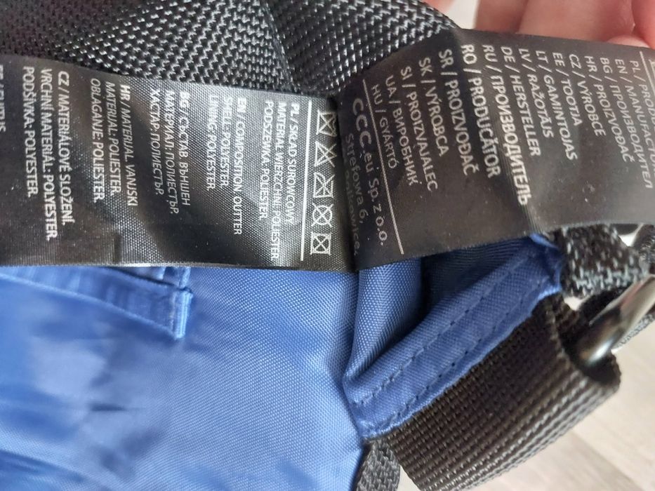 Niebiesko-czarna torba listonoszka Sprandi sportowa saszetka