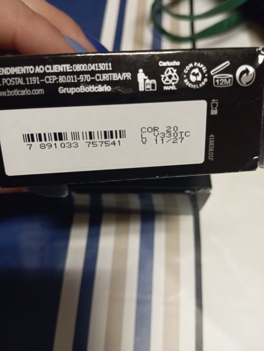 Base em pó mineral - Boticário NOVO