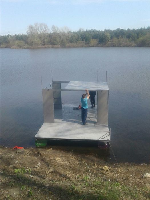 Продам разборной плот. Понтон. Причал.