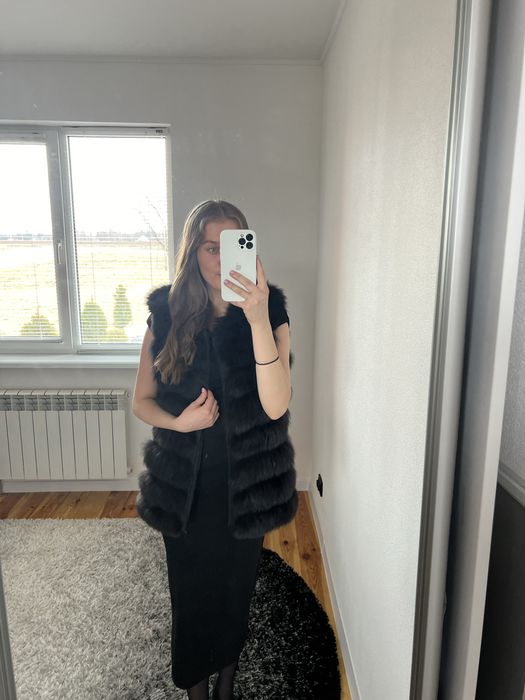 Шуба трансформер з песця