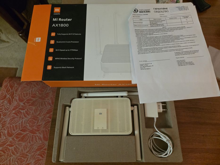 Роутер Mi AIoT Router AX1800 з чеком та коробкою. Все працює