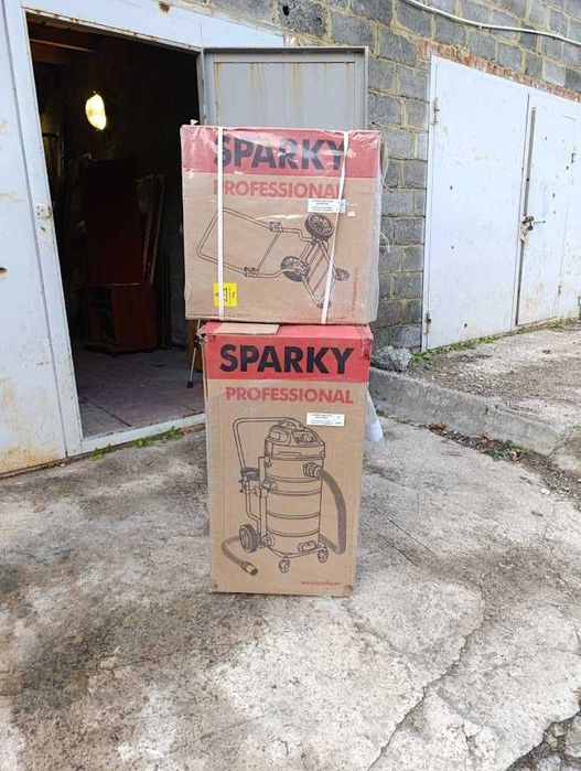 новый профессиональный промышленный пылесос SPARKY с тележкой + еще Б/У комплект