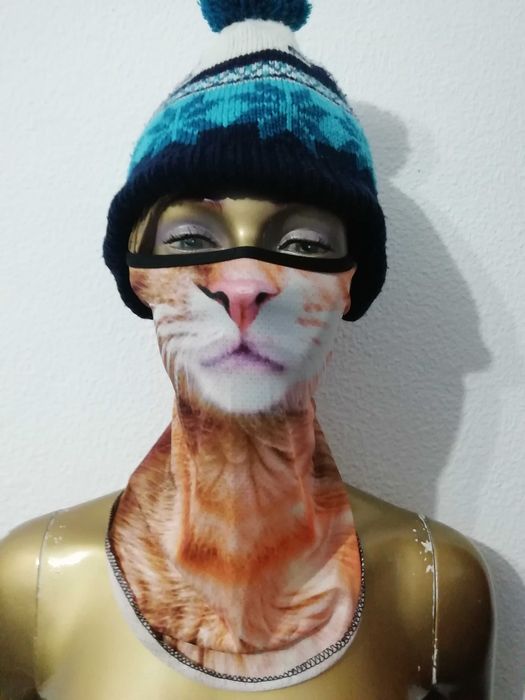 Proteção Facial Cão e Gato (Gorro Não Incluído)