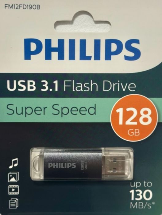 Philips pendrive 128GB grafitowy