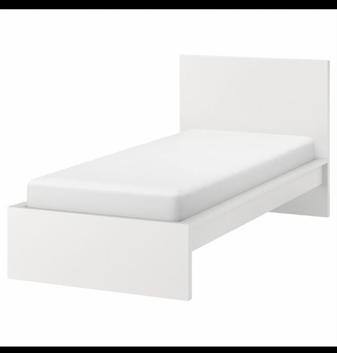Cama IKEA MALM branca 90x200 com colchão incluído