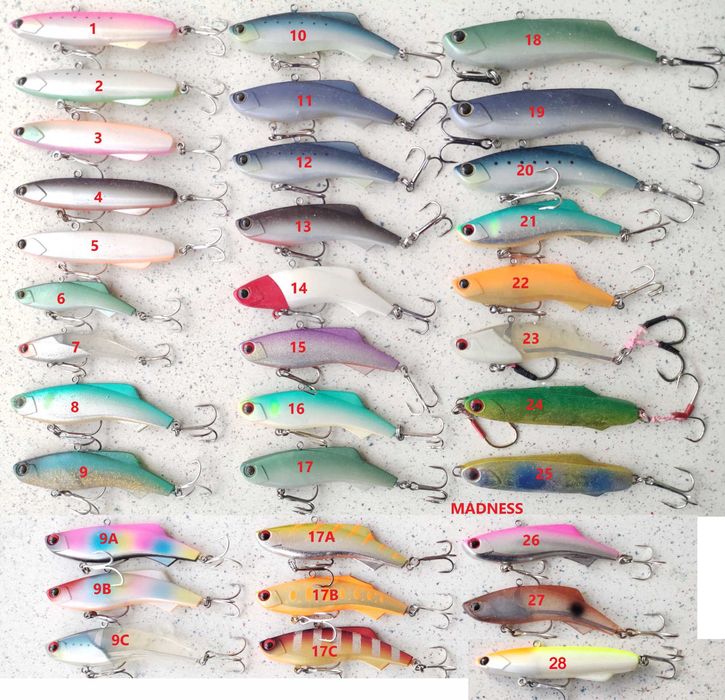 Вобы Вибы Madness Smith Jumrize Eclipse Longin Daiwa Jackson