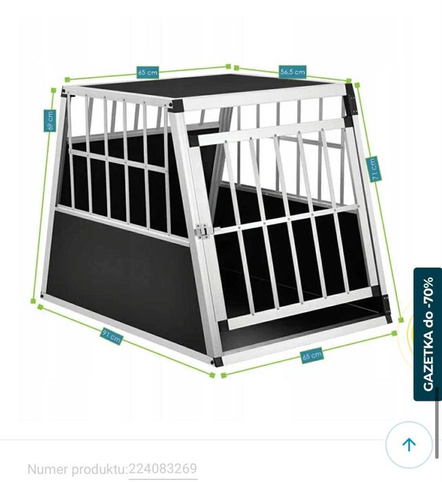 Skrzynia /klatka transportowa Aluminiowa dla psa L-X