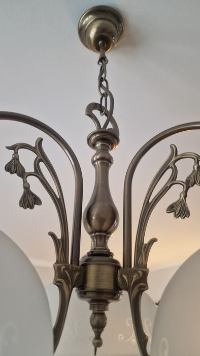 Luksusowy zestaw lamp Kutek Palermo mosiądz, 4szt. Made in Poland