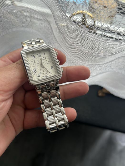 Piekny Zegarek Piaget/Kwarc/Srebrny*Do Garnituru*Wys!