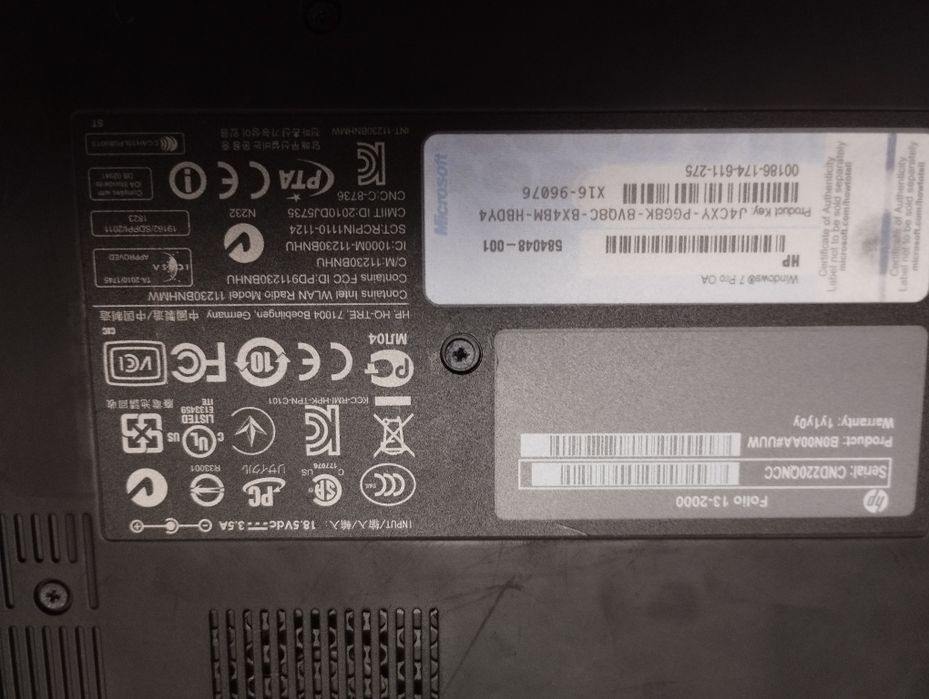 Нетбук hp Folio 13 2000