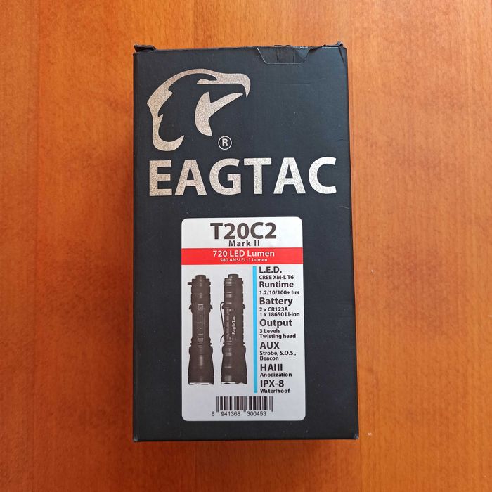 Ліхтар світлодіодний тактичний EagleTac T20C2 MkII, XM-L T6