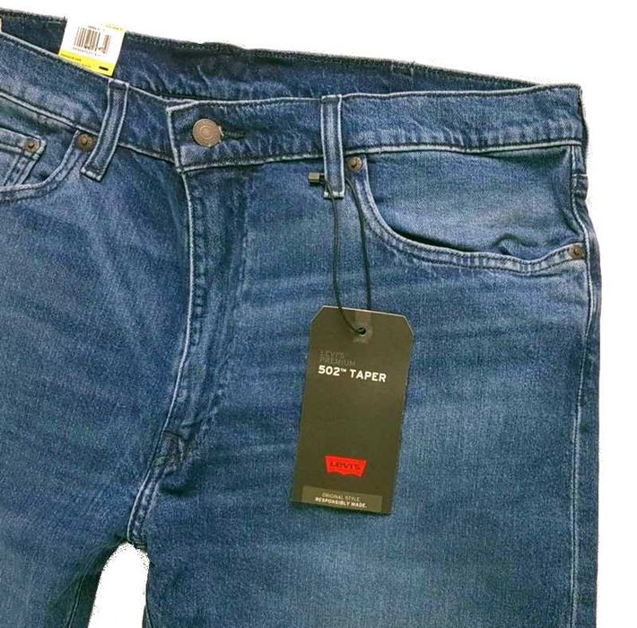 Nowe męskie jeansy Levi's 502 BIG&TALL bardzo wielkie oryg. Levisy - W50/L32