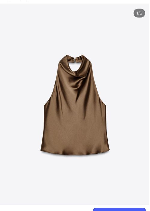 Сатинові топи від Zara, актуальні колекціі