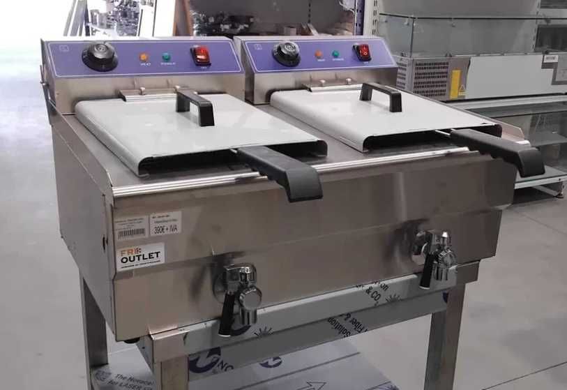 Fritadeira Elétrica Dupla 16+16L - NOVA