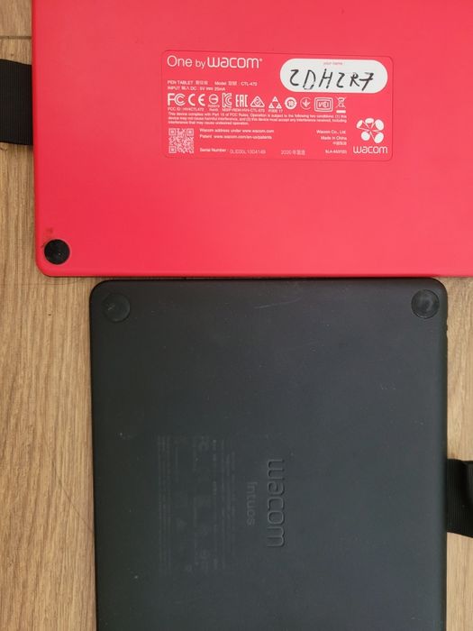 Dwa tablety graficzne Wacom