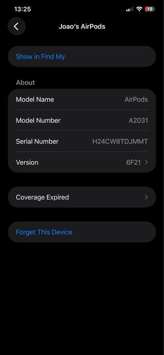 Apple AirPods 2ª Geração (A2031) – Funcionam perfeitamente