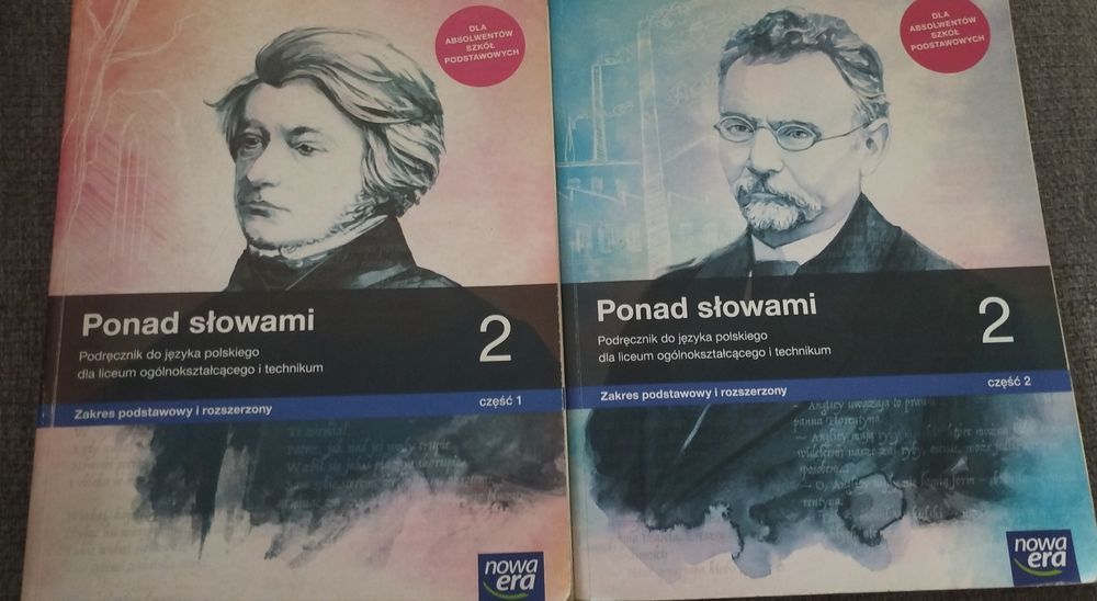 Podręcznik do języka polskiego Ponad słowami 2 część 1 i 2