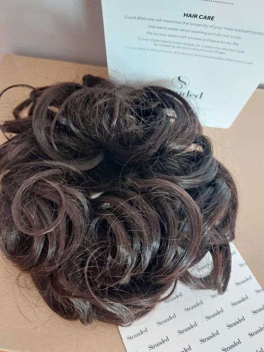 Nowe Curly scrunchie włosy gumka messy bun kok