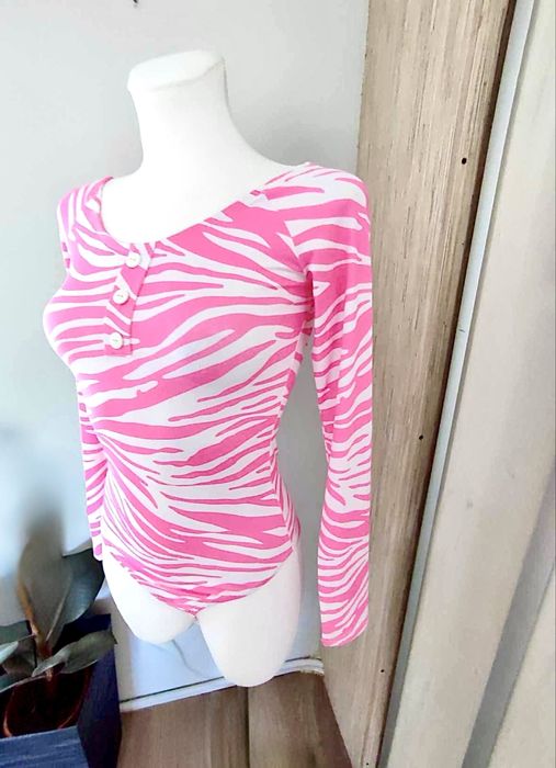 Body O’La Voga S/36 zebra różowo-białe nowe